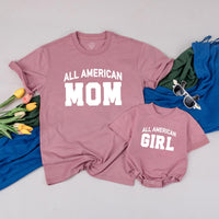 Personalized All American Dude Shirt Patriotic Family Outfit 4th of July Clothes Custom Mom Dad Girl Baby Romper Sporty Cotton Design