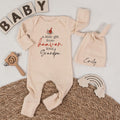 Personalized Baby Bodysuit with Cardinal Artwork, 'A Little Gift from Heaven' Quote, Soft Cotton Newborn Outfit, Memorial Gift from Grandpa