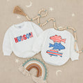 Personalized Baby Boy Fourth of July Romper with USA Bass Fish Design Patriotic Red White Blue Outfit, Soft Cotton Summer Gift