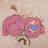 Personalized Baby Boy Fourth of July Romper with USA Bass Fish Design Patriotic Red White Blue Outfit, Soft Cotton Summer Gift
