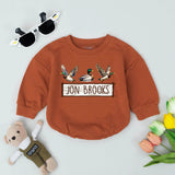 Personalized Baby Boy Romper with Mallard Duck Design First Birthday Outfit Soft Cotton Newborn Bodysuit Perfect Duck Lover Gift