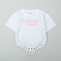 Personalized Baby Girl Romper with Pink Floral Name Custom Bodysuit Sweet Coming Home Outfit Soft Cotton Baby Shower Gift Clothes