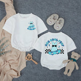 Personalized Baby Romper with 'One Cool Peep' Bunny Artwork, Soft Cotton Bodysuit for Easter, First Birthday, Toddler Milestone Outfit