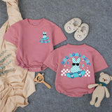 Personalized Baby Romper with 'One Cool Peep' Bunny Artwork, Soft Cotton Bodysuit for Easter, First Birthday, Toddler Milestone Outfit