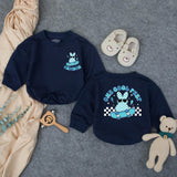 Personalized Baby Romper with 'One Cool Peep' Bunny Artwork, Soft Cotton Bodysuit for Easter, First Birthday, Toddler Milestone Outfit