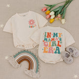 Personalized Baby Romper with Pink Daisy and Emily Name, Cute In My Mama's Girl Era Outfit for Newborns, Gift for Mother's Day or Birthday