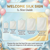 Personalized Baby Shower Welcome Sign Latte Coffee Theme Custom Silk Poster Neutral Pinstripe Design Warm Taupe Brown Party Decor