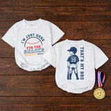 Personalized Baseball Baby Romper with 'That's My Bro' Design, Custom Name & Number, Soft Cotton Toddler Outfit for Game Day Matching Family Look