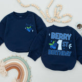 Personalized Berry 1st Birthday Romper with Blueberry Design for Baby Girl Soft Cotton Outfit First Birthday Party Gift