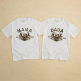 Personalized The Big One Deer Romper for Baby Boy First Birthday Outfit, Hunting Theme Camouflage Family Matching Shirts 2025 Celebration