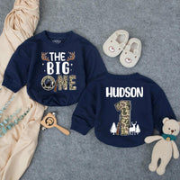 Personalized The Big One Hunting Birthday Baby Romper for Boys, 1st Birthday Outfit with Deer Rifle Design, Toddler Southern Gift Clothes