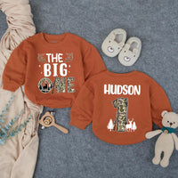 Personalized The Big One Hunting Birthday Baby Romper for Boys, 1st Birthday Outfit with Deer Rifle Design, Toddler Southern Gift Clothes