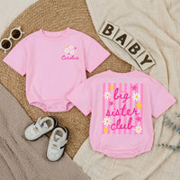 Personalized Big Sister Toddler Shirt with Daisy and Star Design, Custom Name Baby Romper, Fun Pregnancy Announcement or Baby Shower Gift