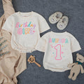 Personalized Birthday Girl Romper with Name and Age, Soft Cotton Baby Outfit for 1st Birthday Milestone, Custom Long Sleeve Infant Bodysuit