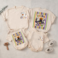 Personalized Boho Ghost Cousin Crew Halloween Shirts for Babies, Kids, and Adults - Matching Family Outfits in Soft Cotton for Fall