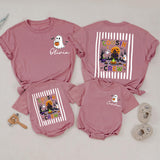 Personalized Boho Ghost Cousin Crew Halloween Shirts for Babies, Kids, and Adults - Matching Family Outfits in Soft Cotton for Fall