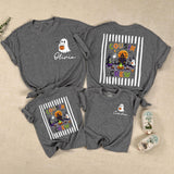Personalized Boho Ghost Cousin Crew Halloween Shirts for Babies, Kids, and Adults - Matching Family Outfits in Soft Cotton for Fall