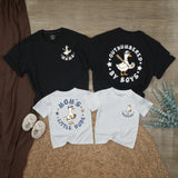 Personalized Boy Mom Shirt with Goose Design Outnumbered by Boys Matching Mom and Son Outfits Nostalgic Vintage Style Cotton Gift
