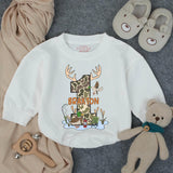 Personalized Boy's Hunting and Fishing Birthday Romper with Camo Duck Deer Design First Birthday Outfit Custom Southern Baby Gift
