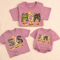 Personalized Construction Birthday Shirts with Excavators and Hard Hats for Family, Toddler Boy Romper Digger Theme Outfit Custom Name Gift