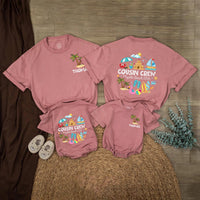 Personalized Cousin Crew Shirt with Summer Sandcastle Design Custom Name Toddler Baby Romper Family Beach Vacation Myrtle Beach 2026