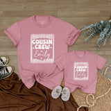 Personalized Cousin Crew Shirts for Baby, Toddler, and Kids - Matching Family Outfits with Custom Name, Soft Cotton for Reunions & Holidays