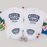Personalized Cousin Crew Shirts for Kids & Adults, Custom Family Reunion Outfit, Soft Cotton Romper & T-Shirts for Special Occasions