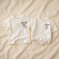Personalized Cowboy Family Outfits with Hand-Drawn Boots Western Baby Boy Clothes Custom Name Matching Birthday or Holiday Cotton Set