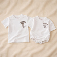 Personalized Cowboy Family Outfits with Hand-Drawn Boots Western Baby Boy Clothes Custom Name Matching Birthday or Holiday Cotton Set
