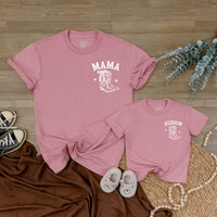 Personalized Cowboy Family Outfits with Hand-Drawn Boots Western Baby Boy Clothes Custom Name Matching Birthday or Holiday Cotton Set
