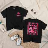 Personalized Daddy's Little Girl Baby Romper with Pink Floral Artwork, Custom Cotton Outfit for Baby Girl, Matching Family Clothes for Gifting