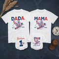 Personalized Duck Hunting Family Shirts, One Lucky Duck First Birthday American Boy Matching Family Outfits