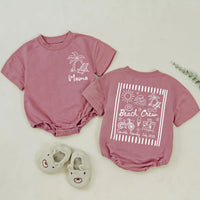 Personalized Family Beach Vacation Shirt with Name and Date Custom Summer Trip Tee Matching Outfit for Mom Dad Baby Beach Crew Design