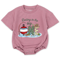 Personalized Family Fishing Shirts Custom 1st Birthday Outfit Reel Cool Mom Dad Tee Infant Reeling in the Big One Party Clothes Gift