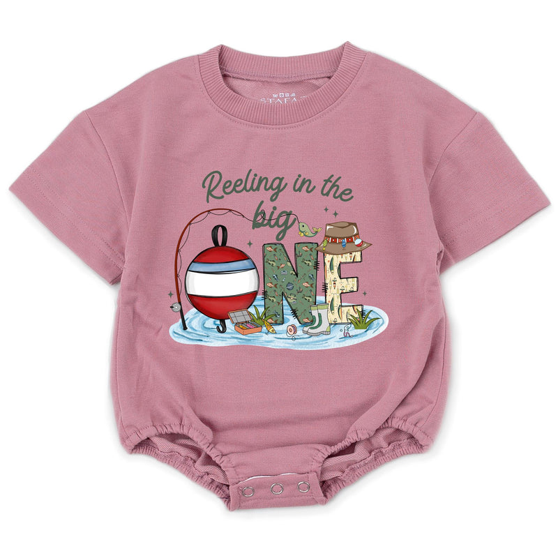 Personalized Family Fishing Shirts Custom 1st Birthday Outfit Reel Cool Mom Dad Tee Infant Reeling in the Big One Party Clothes Gift