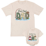 Personalized Family Fishing Shirts Custom 1st Birthday Outfit Reel Cool Mom Dad Tee Infant Reeling in the Big One Party Clothes Gift