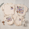 Personalized Family Matching Shirts USA 250th Anniversary Patriotic Design Dada Mama Baby Outfit Cartoon Bald Eagle American Flag Tee