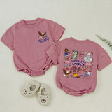 Personalized Family Matching Shirts USA 250th Anniversary Patriotic Design Dada Mama Baby Outfit Cartoon Bald Eagle American Flag Tee