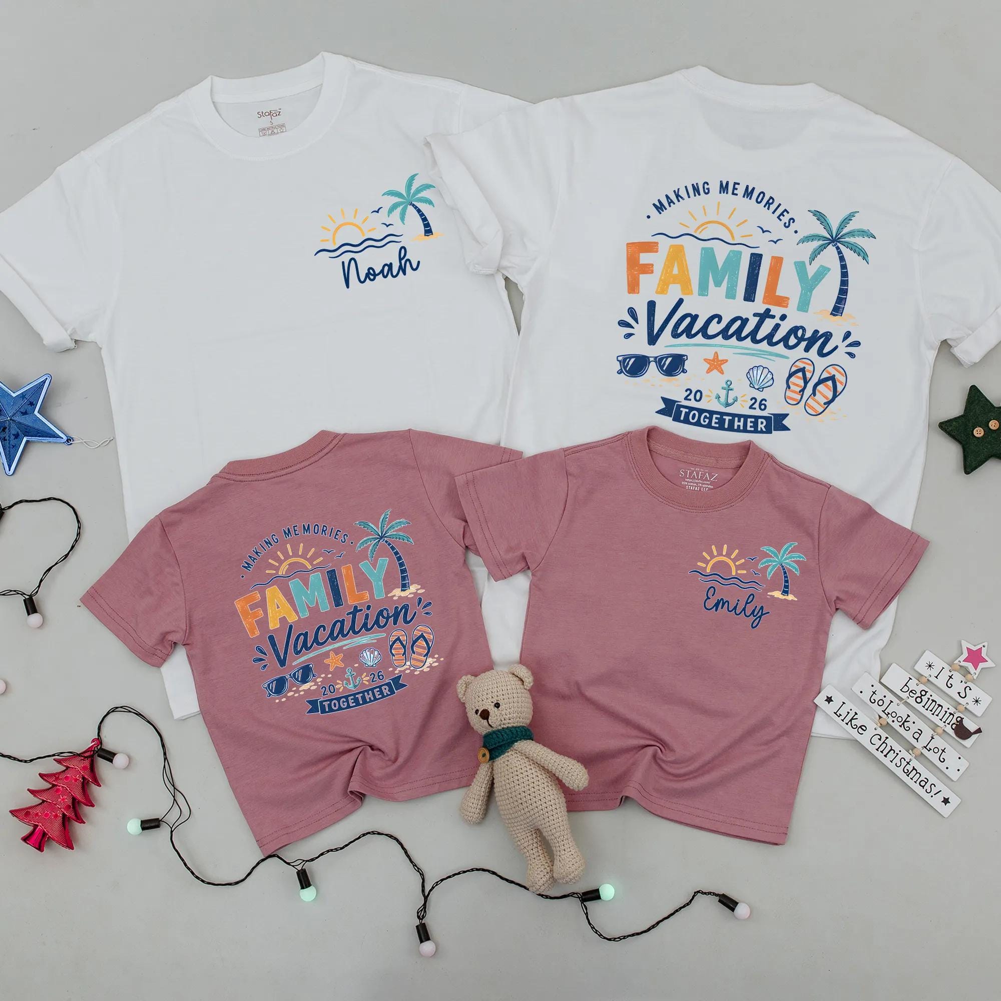 Personalized Family Vacation Shirts, Matching Family Beach Shirts, Custom Family Trip Shirts, Summer Vacation Outfit, Beach Tee