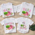 Personalized Farm Animal Matching Family Shirts, Pink Barn Birthday Outfits for Baby, Toddler, Mom, Dad, Soft Cotton Farm Theme Tees