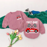 Personalized Fast One Racecar Romper for Baby Boy's First Birthday Celebration Racing Theme with Name Mason Soft Cotton Outfit