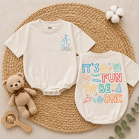 Personalized First Birthday Baby Romper with Candle and Stars Custom Name Outfit for One Year Old Boys or Girls Celebration Gift