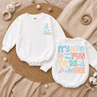 Personalized First Birthday Baby Romper with Candle and Stars Custom Name Outfit for One Year Old Boys or Girls Celebration Gift
