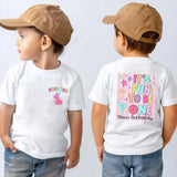 Personalized First Birthday Girl T-Shirt and Romper Set Custom It's Fun to Be One Cute Family Matching Outfits for Baby Toddler and Mom