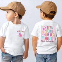 Personalized First Birthday Girl T-Shirt and Romper Set Custom It's Fun to Be One Cute Family Matching Outfits for Baby Toddler and Mom