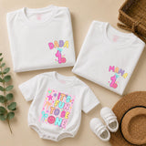 Personalized First Birthday Girl T-Shirt and Romper Set Custom It's Fun to Be One Cute Family Matching Outfits for Baby Toddler and Mom