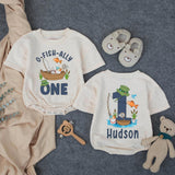 Personalized O-Fish-Ally One First Birthday Romper Baby Outfit, Fishing Theme Bodysuit for Toddler Boys, Soft Cotton Celebration Clothes