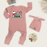 Custom Fishing Baby Romper with Name, Soft Cotton Long Sleeve Newborn Outfit, Little Fisherman Bodysuit, Perfect Baby Shower Gift