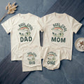 Personalized Fishing Family Matching Shirts Reel Cool Dad Mom Sis Baby O-Fish-ally One Romper 1st Birthday Outfit Rustic Vintage Style