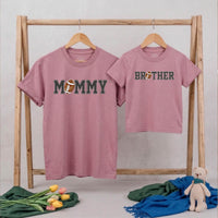 Personalized Football First Birthday Outfit for Baby and Matching Family Shirts, Custom Name Romper and Tees, Soft Cotton Party Wear